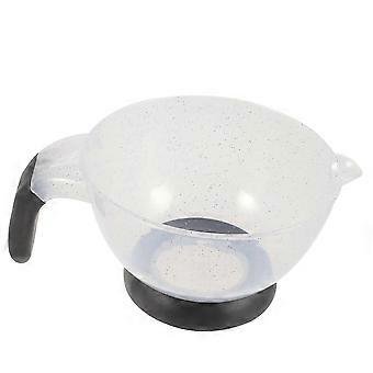 Hair Dye Mixing Bowl with Handle Silicone Durable for Salon and Home Use Easy to Clean White RN