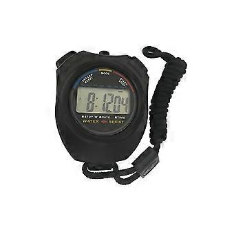 Electronic stopwatch, multi-functional running timer, time and date display, sports stopwatch, 1/100s.