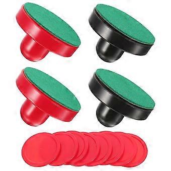 16PCS 76MM Air Hockey Pushers Pucks Replacement compatible with Game Tables Goalies Header Kit Air Hockey Equipment Accessories (Red Dark Blue)