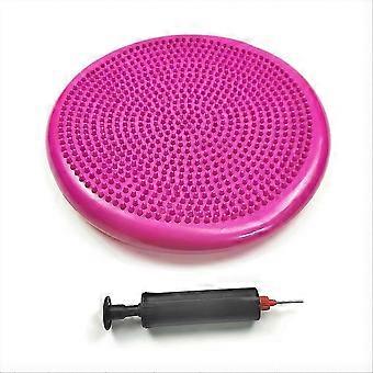 Rote PVC Yoga Balancematte, aufblasbares Massagekissen
