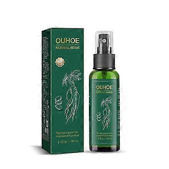 Ginseng Haargroei Spray - Voedend Hoofdhuidserum voor Haaruitval Preventie, Snellere Hergroei & Glans, 100ml