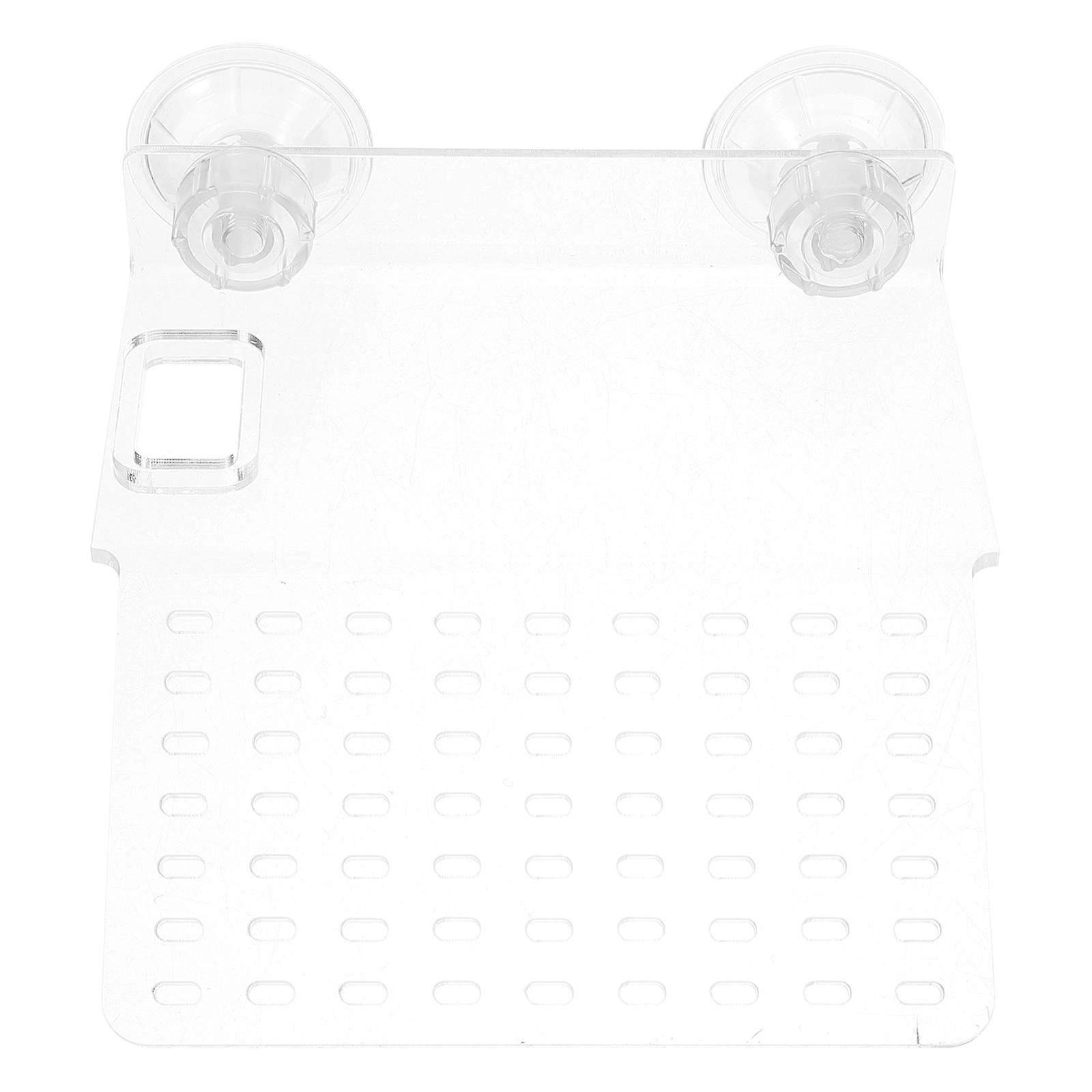 Transparent Acrylic Turtle Basking Platform for Fish Tank Hanging Accessory