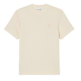 Lacoste Heren T-shirt met kant en weefstructuur