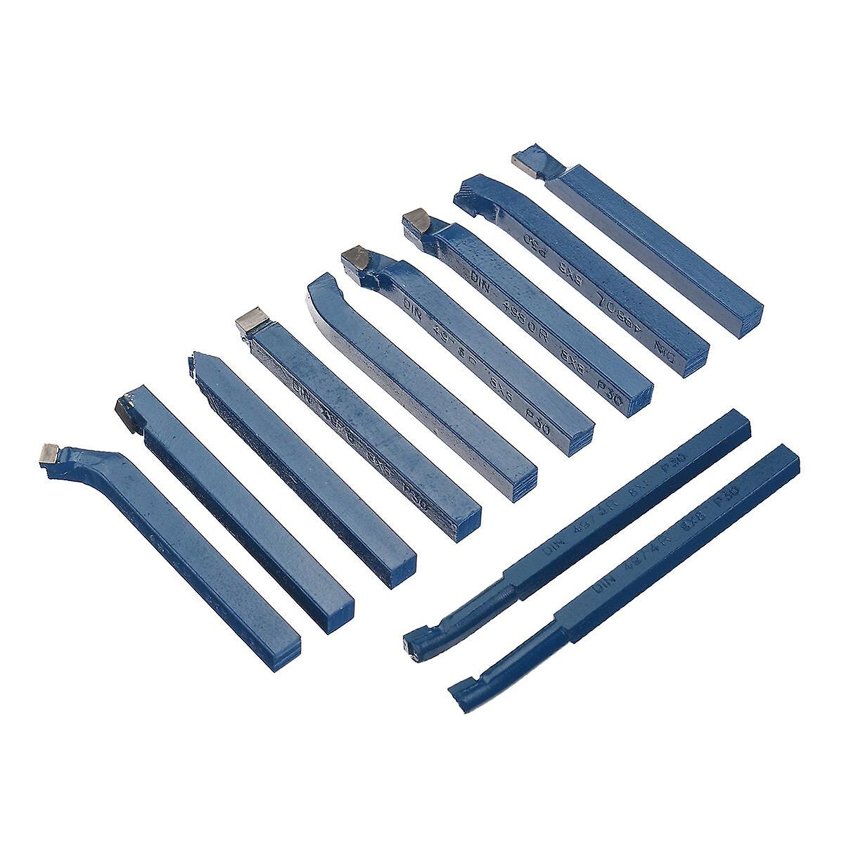 11Pcs 8mm 10mm Carbide Tip Turning Tool Holder Cnc Lathe Tools