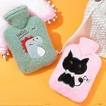 Cartoon Hand Warmer 1000ml Cloth Cover Simple Winter Warm Water Bag Cute Plush Water