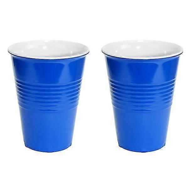 12 Pack Blå Hårdplast Kopp 16oz