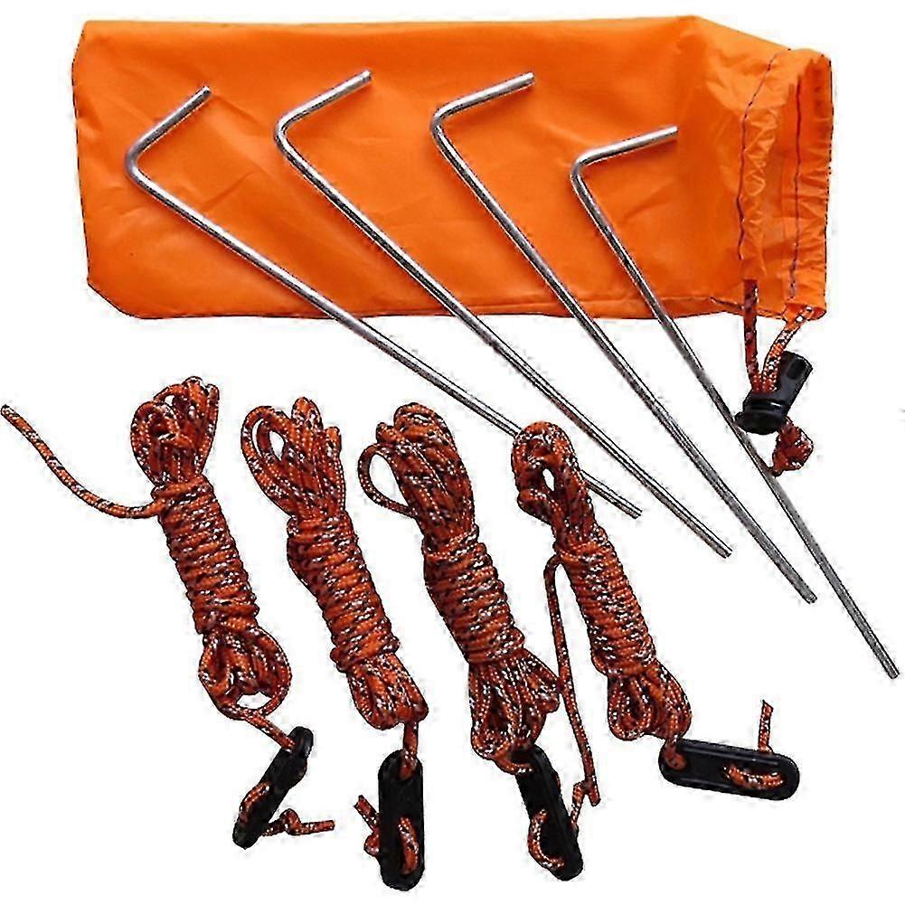 Compact Durable Accessories Camping Windproof Rope Set Tent Fixed Canopy Nails