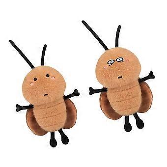 Stuffed Roach Plush Doll 2Pack Soft Funny Stuffed Animal Figure Doll for Kids Room Bed Desk and Party Scene Arrangement Comfort Toy Multicolor