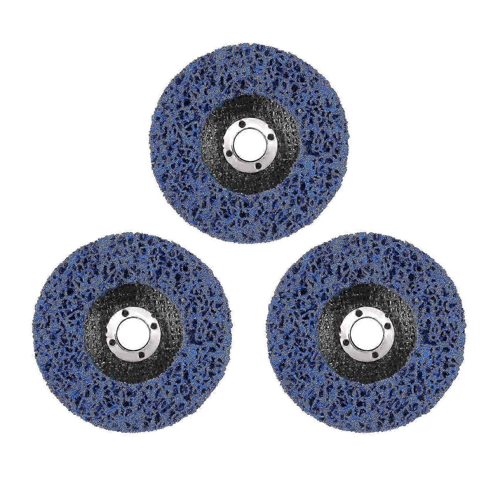 3 Pcs Rust Stripper Strip Discs compatible with 4 x 5/8 Inch Angle Grinder
