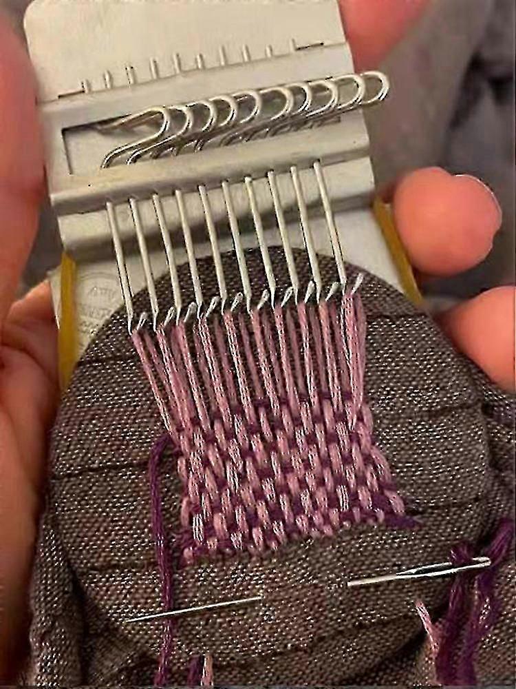 Handmade Weave Tool Speedweve Type Mini Loom 10/14/28 Hooks Darning Machine