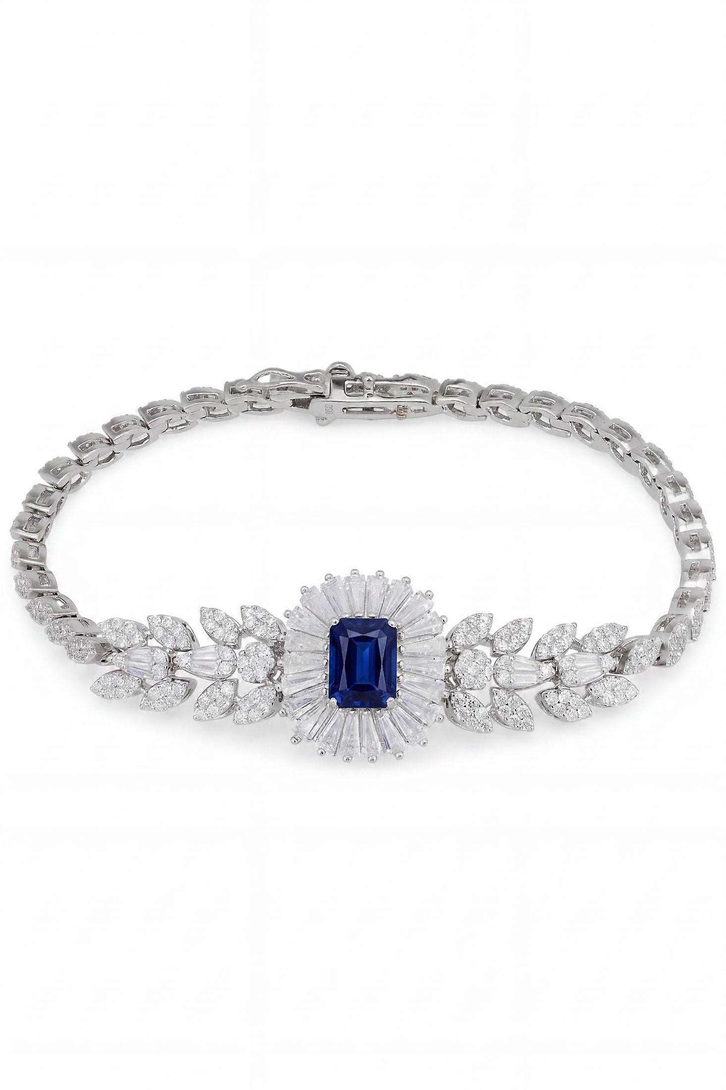 Countess Gemstone Bracelet Sapphire Silver by Latelita for Women