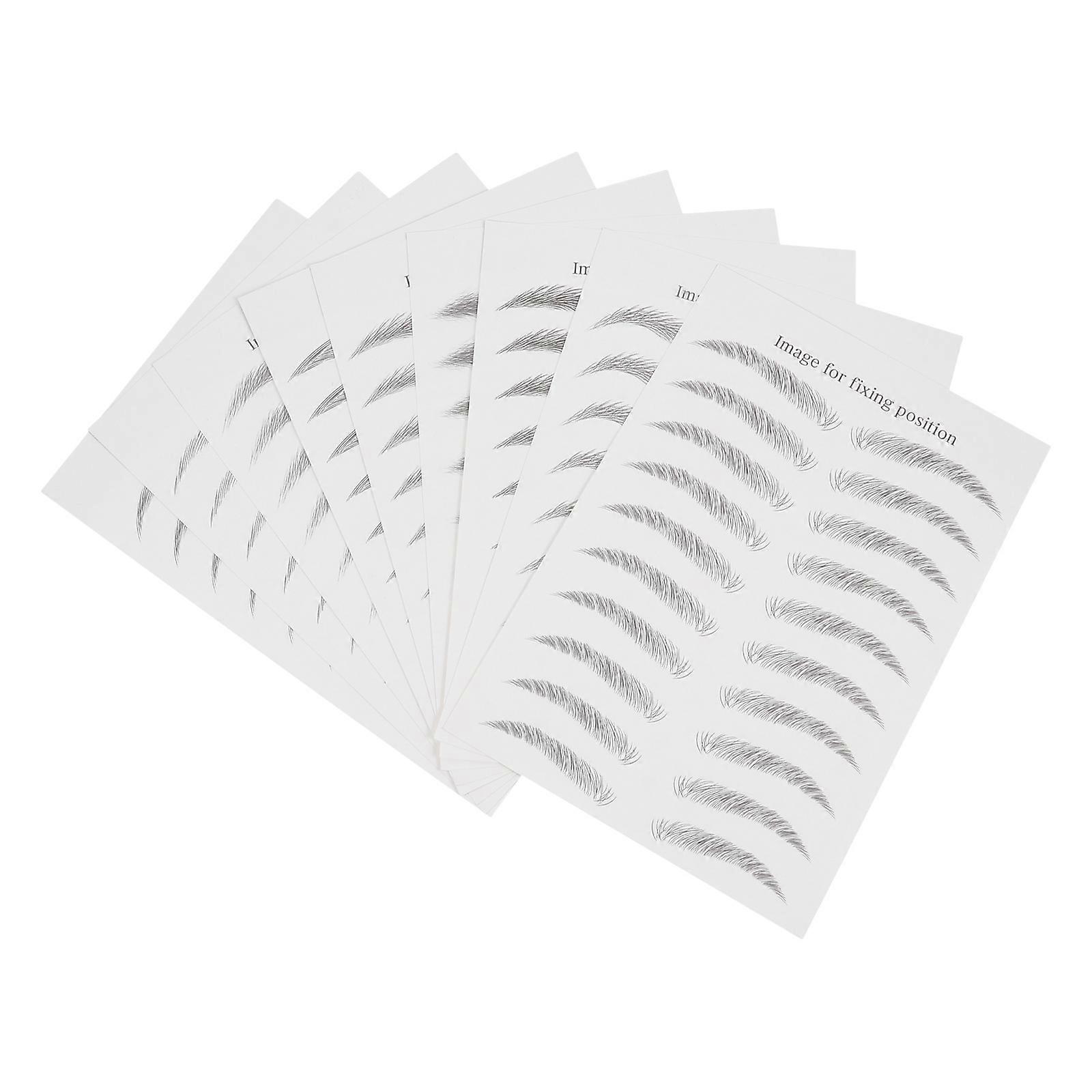 9 Sheets Eyebrows Sticker False Eyebrows Tattoos Temporary Eyebrows Tattoos