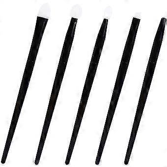 1 Set of Silicone Brush kit Portable Silicone Eyeshadow Eyebrow Brushes Lipstick Applicators
