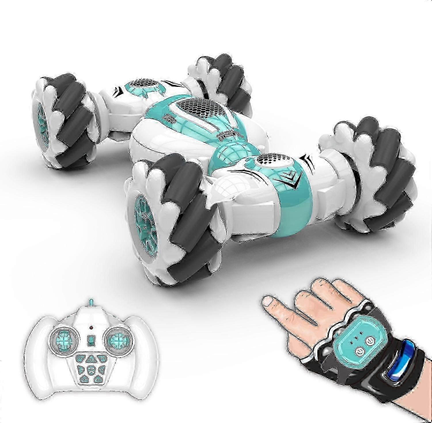 Remote Control Stunt Car with Watch Gesture Sensor - Transformable Electric Toy