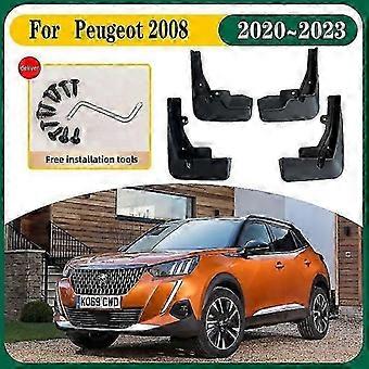 Peugeot 2008 2020 - 2023 Mud Flaps Car Splash Guard Front Rear Accessories