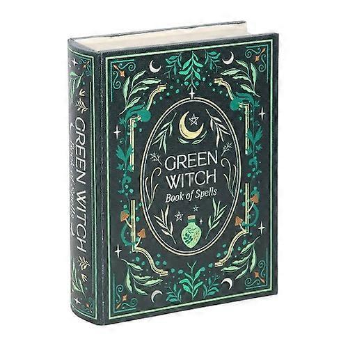 Something Different Green Witch Book Decorative Box