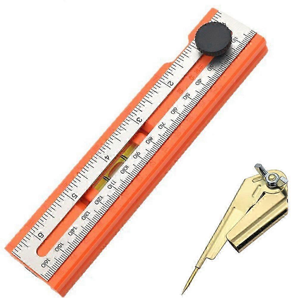 Adjustable Positioning Marking Protractor Tool Angle Measuring Tool Rotatable Design for Woodworking