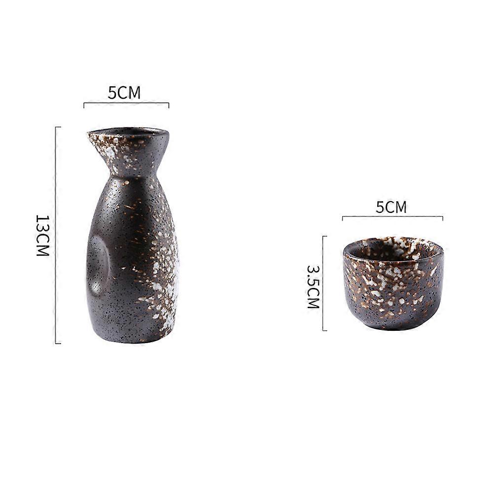 Assorted Color Ceramic Sake Pot and Cups for Serving 1Set Wine Kit