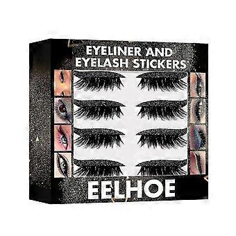 Self-adhesive Eyeshadow Eyelash Sticker 7-color Glitter Eyeliner Glue Free Self-adhesive False Eyelash Eye Ma