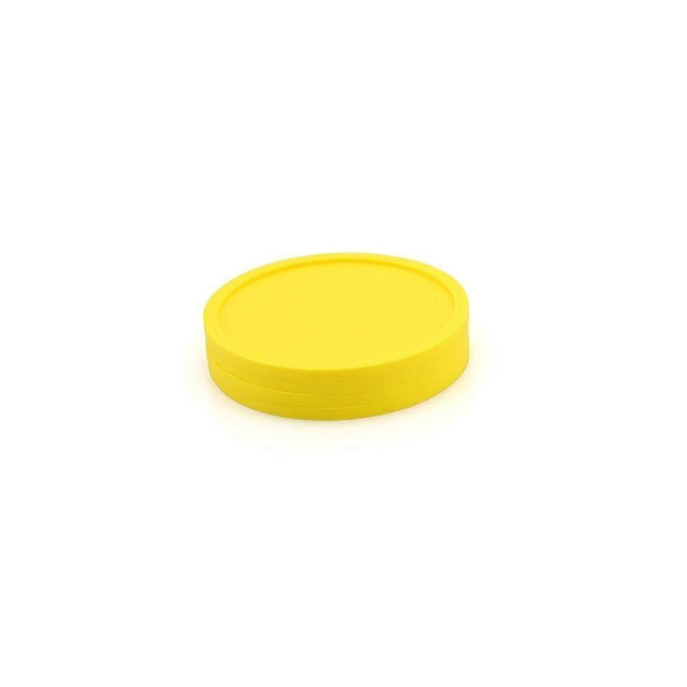 Cup Coasters Silicone Drink Coasters compatible with Table 10Pcs Yellow Pads