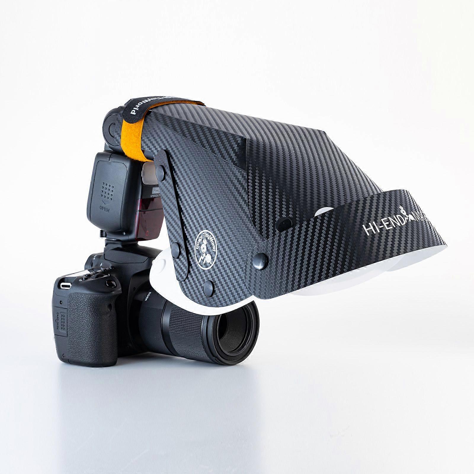 GUAGE III V3 Macro Flash Diffuser Softbox Reflector Snoot for Camera Speedlite