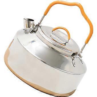 Outdoor Camping Kettle Stainless Steel Tea Kettle for Boiling Silver