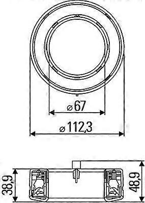 Combination Rearlight Black
 Right O/S Left N/S LED 24V