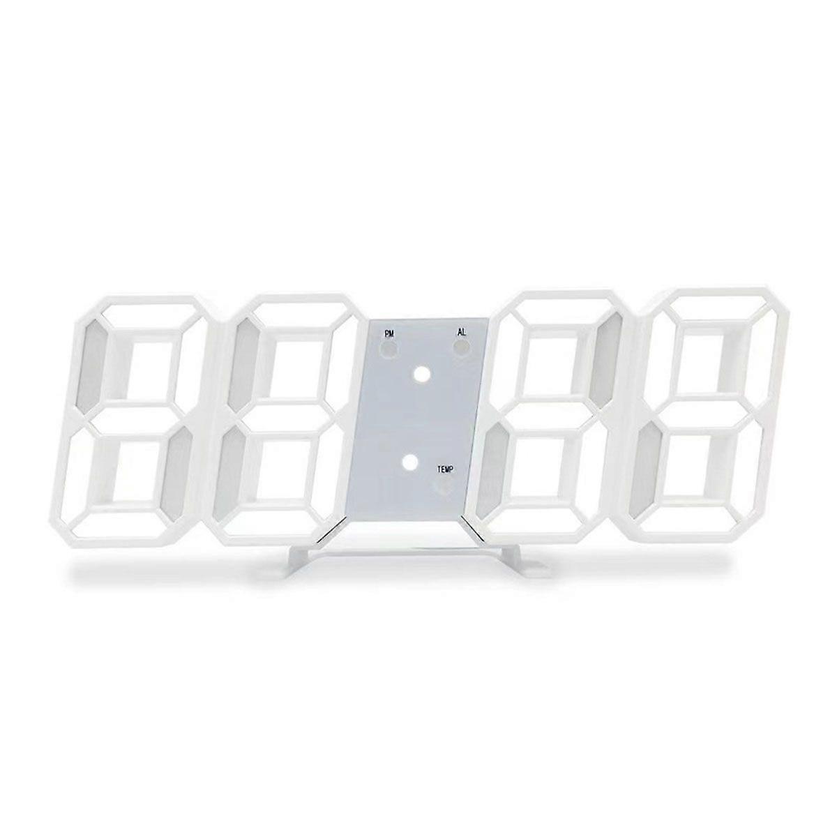 Oversized 3D LED Wall Clock With Automatic Brightness Remote Control
