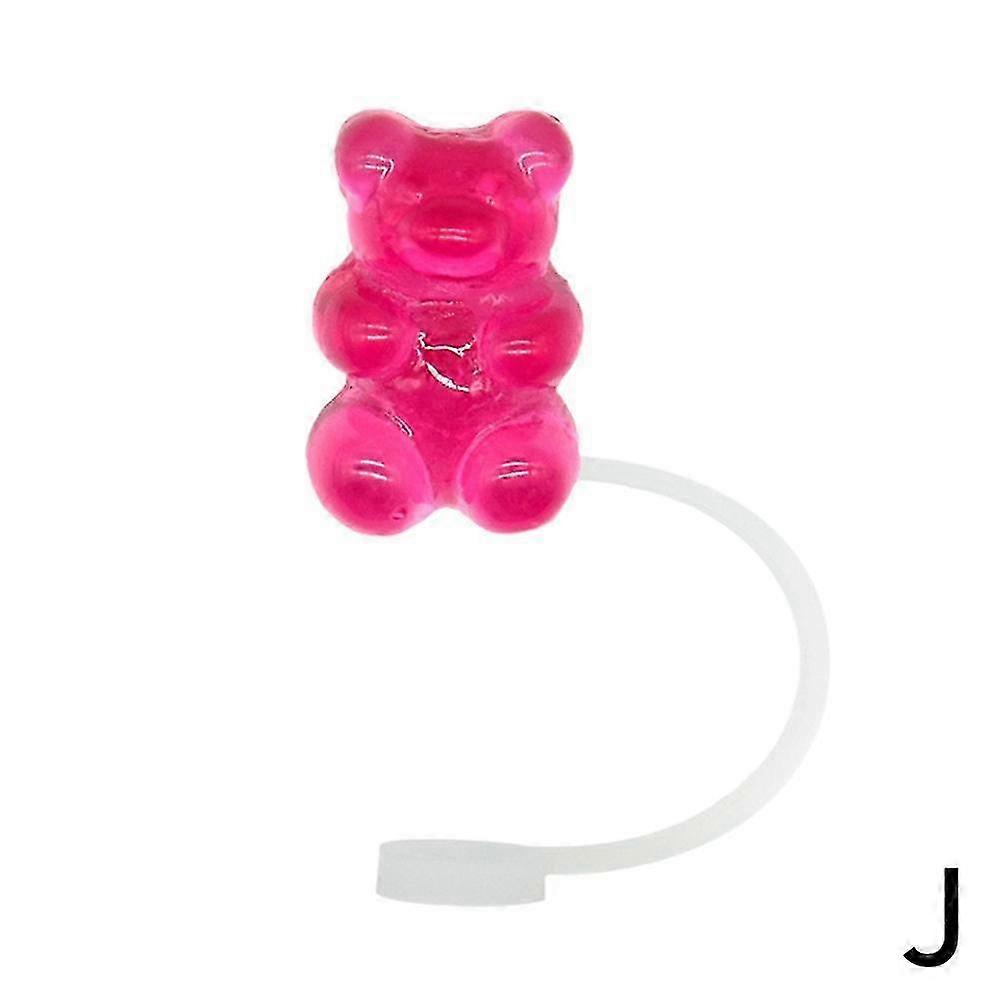 Reusable Bear Silicone Caps for 10mm Straws