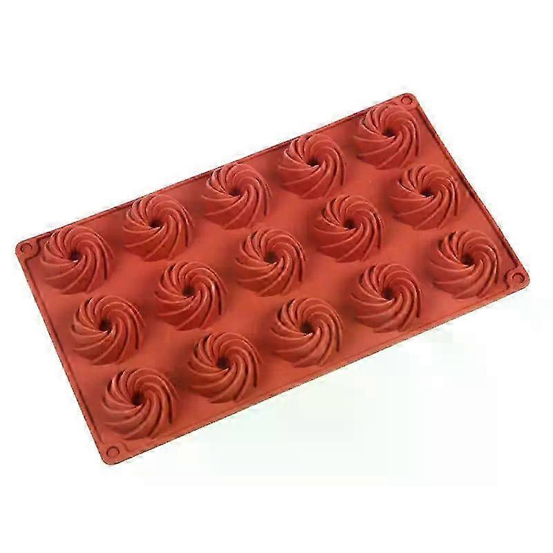 15-Cavity Spiral Mini Cake Mould