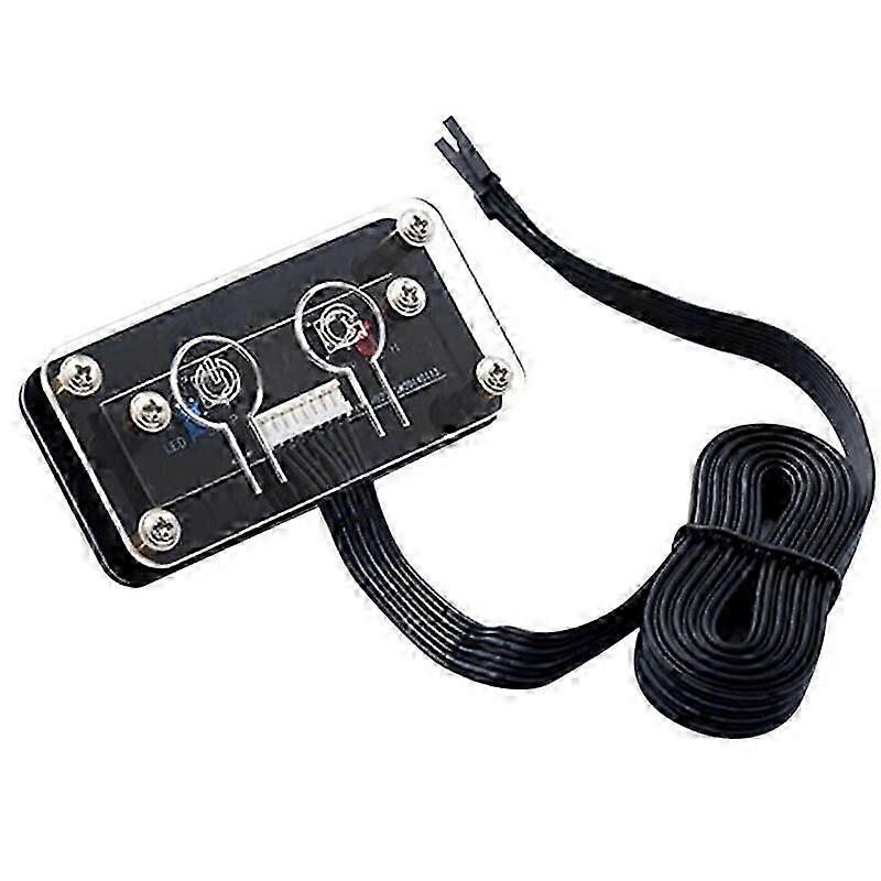 Compact Acrylic PC Power+Reset Switch