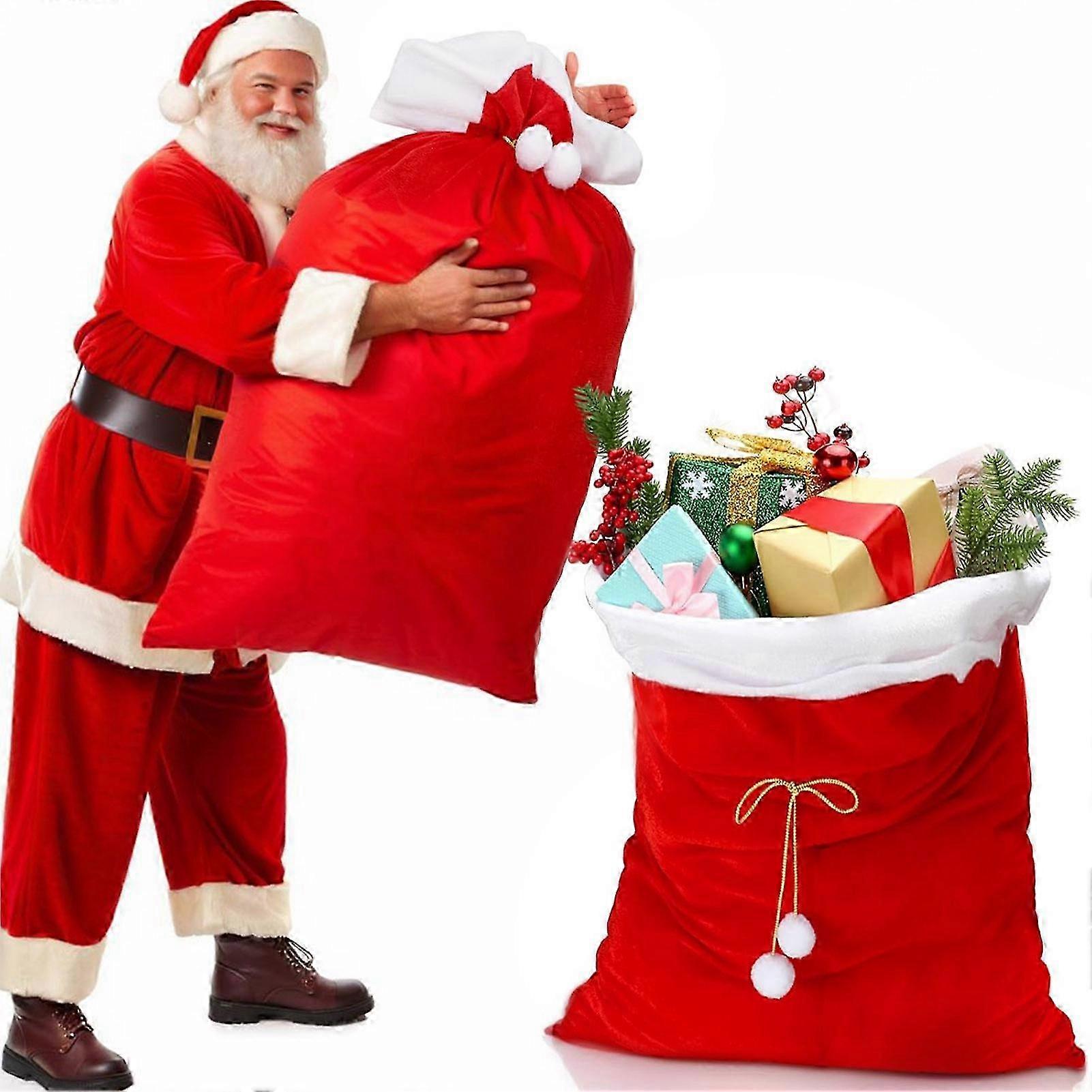Festive Dual-Sized Drawstring Gift Bags