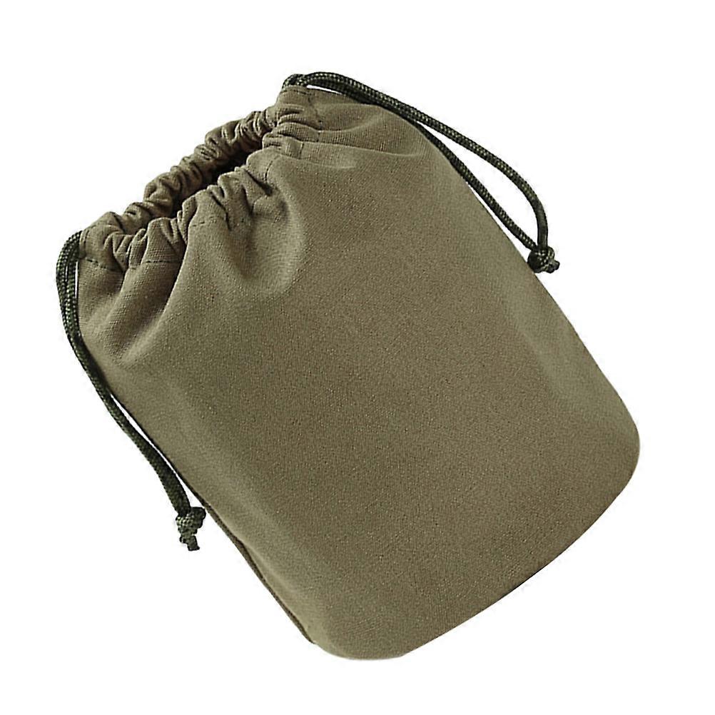 Green Canvas Storage Bag for Storage 1Pcs Compact Camping Drawstring Container