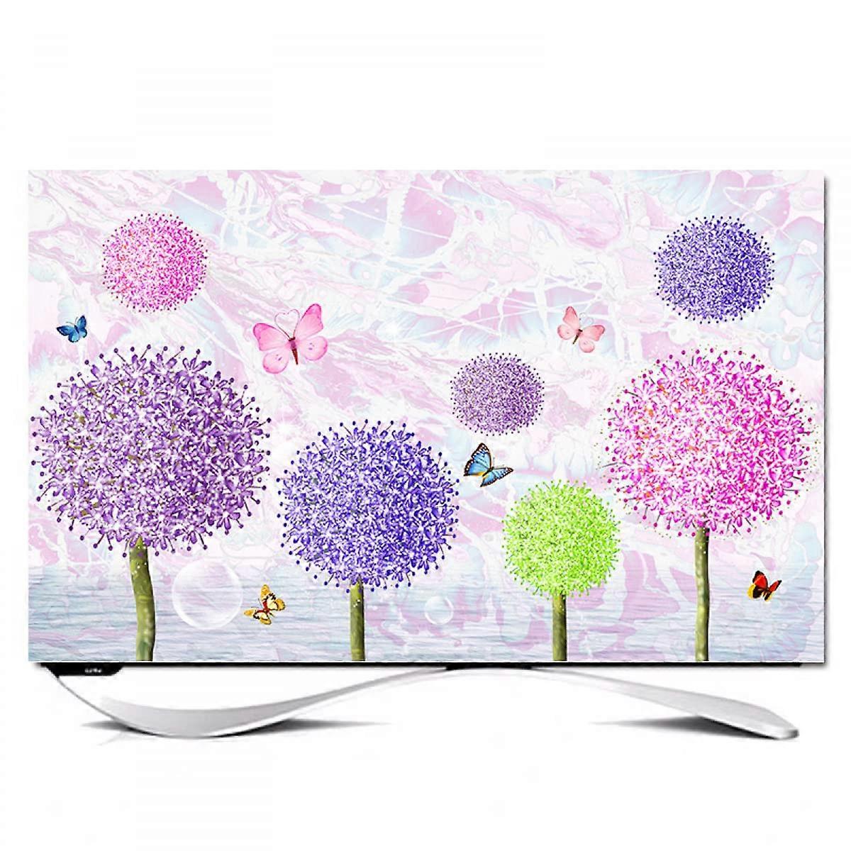 TV Cover 3280 Inch Dustproof Screen Protector with Decorative Pattern for LED LCD Flat Screen
