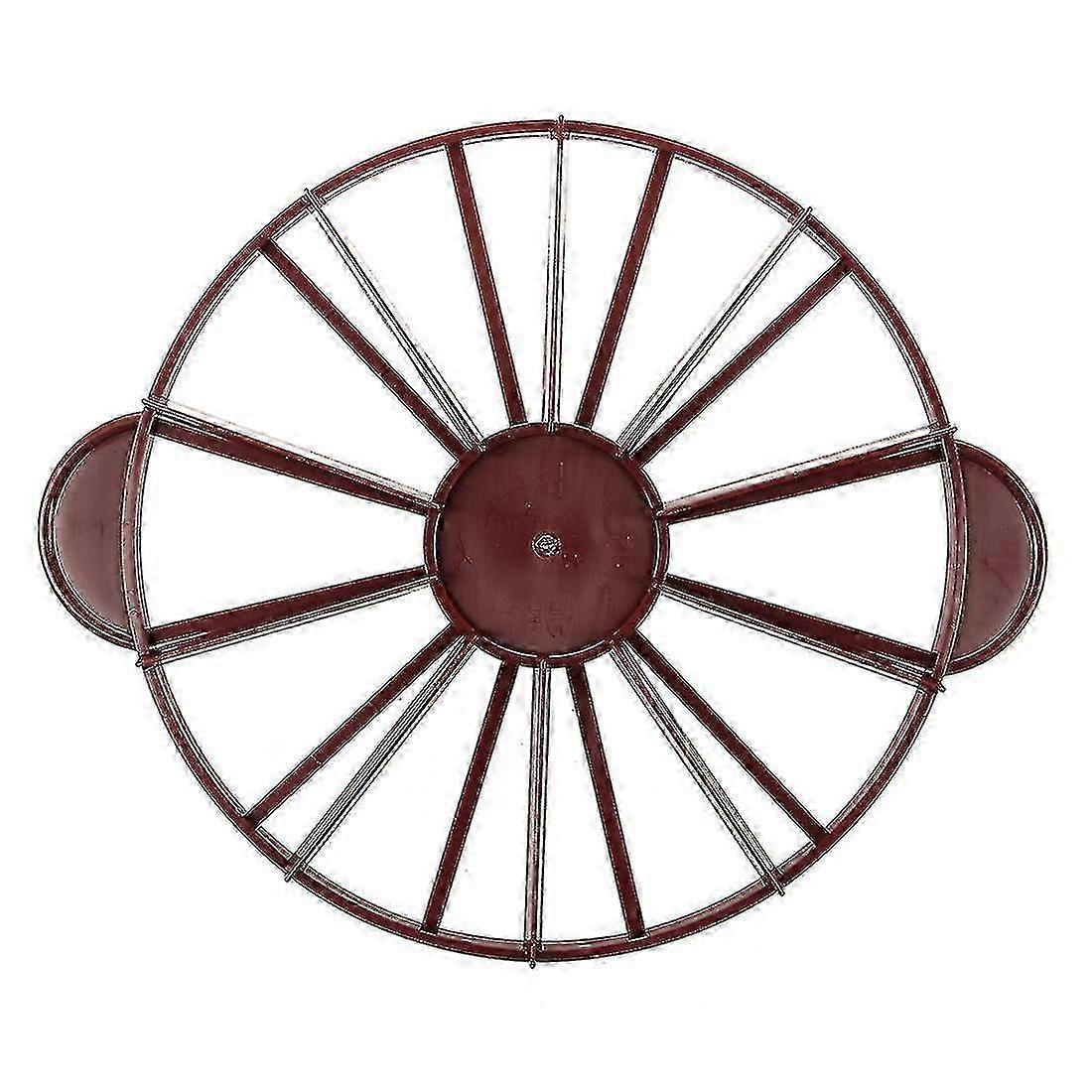 10/12 Piece Dark Red Cake Divider for Pie Portion Cutting