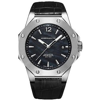 Downtown 3h Swiss Quartz Analog Man Watch with Cowskin Bracelet CO2021-2023