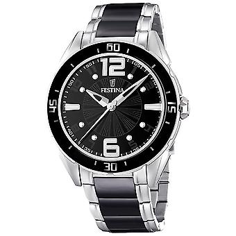 Festina f16395/2 Quartz Analog Woman Watch with Ceramic Bracelet F16395/2