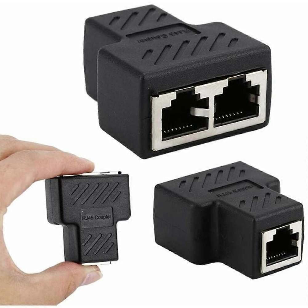 Y Network Distributor Plug, RJ45 LAN Cable Switch Splitter Adapter Extension