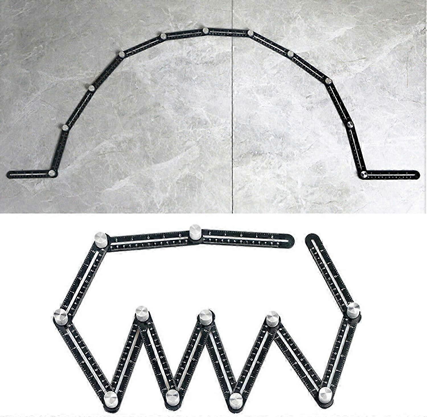 12-Sided Adjustable Angle Measuring Tool