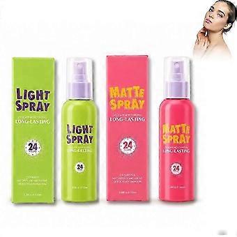 2PCS set makeup spray - dew and matt lasting, light and fine, suitable for facial makeup anti transfer-jry