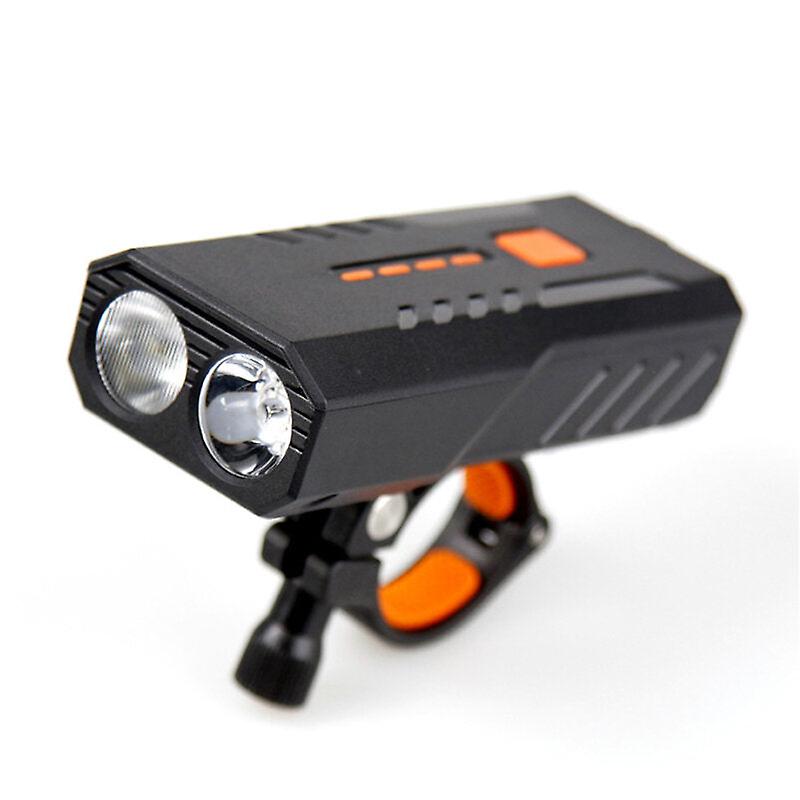 3 Modes Large View Usb Fast Charging Intelligent Heat Dissipation Led High Brightness Warning Light Bicycle Headlight