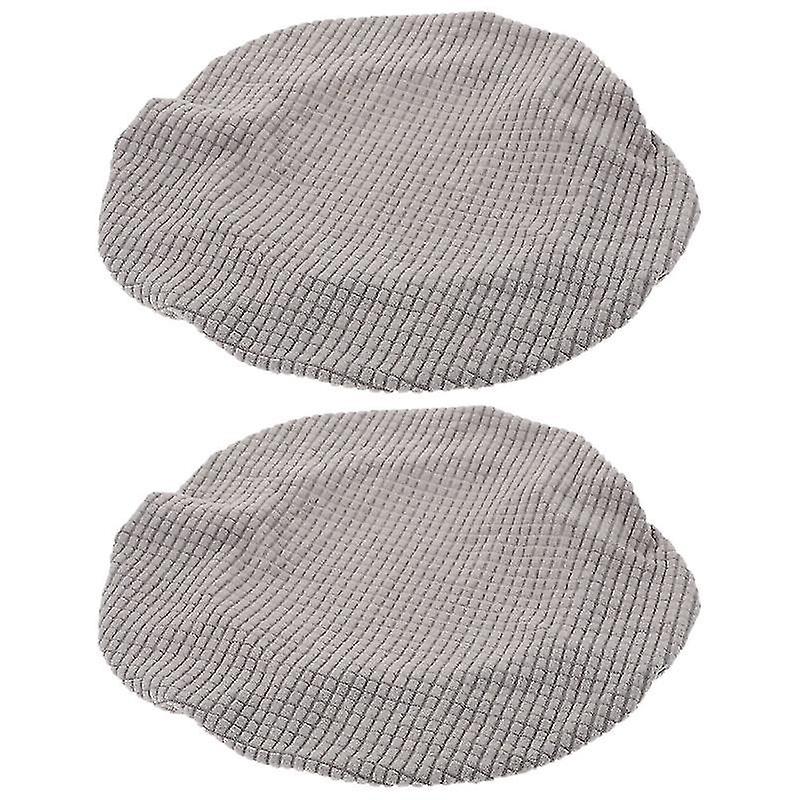 30X30x5cm Grey Shopping Cart & High Chair Covers 2pcs Simple Round Stool Cover Practical Round Stool