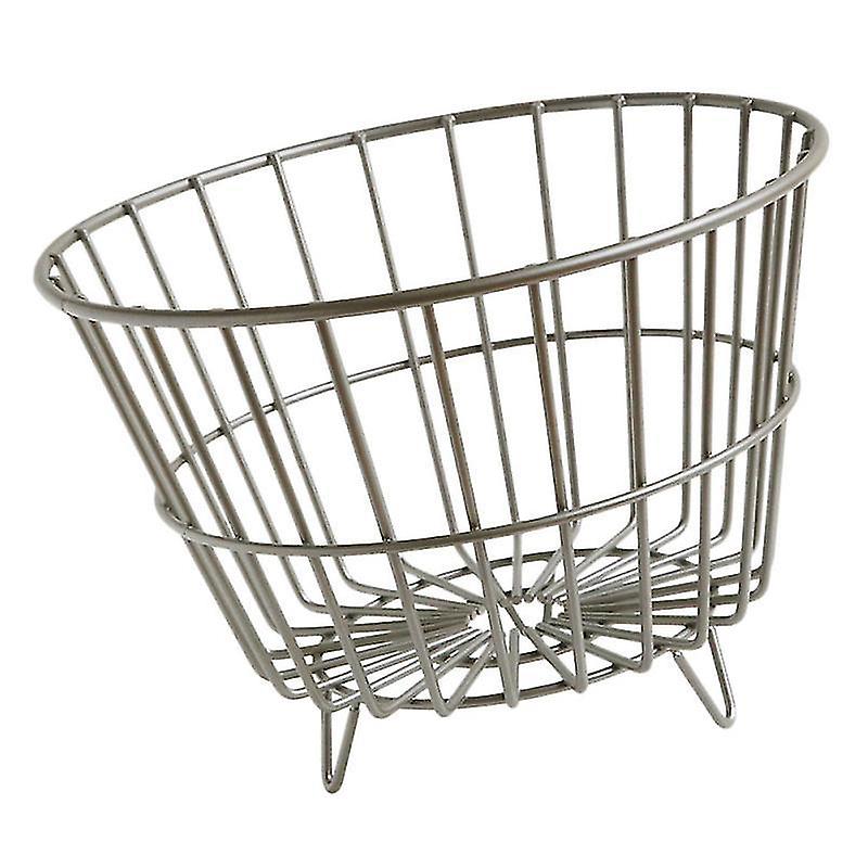 28.5X28.5cm Silver Picnic Baskets 1pc Fruit Storage Container Creative Table Stand Living Room Suppl