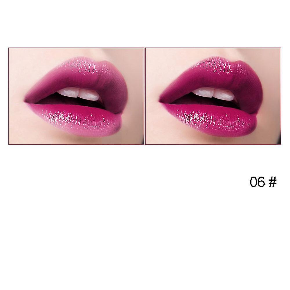 Hengfei Nude Cherries 6-color Lipstick Not Easy To Dip In The Color Developing Moisturizing Moisturizing Black Tube Lipstick