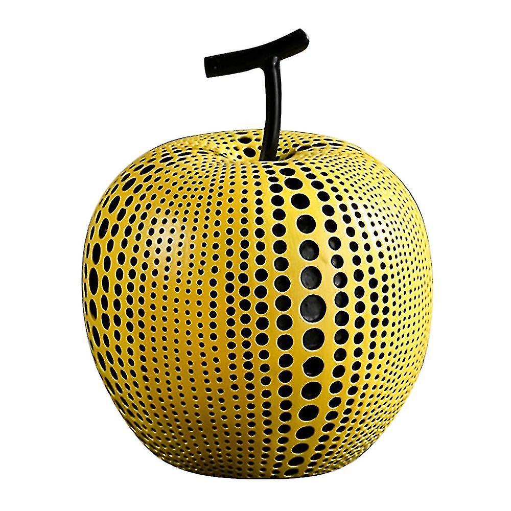 wave Point Apple Pear Resin Craftwork Simulation Fruit Ornament C