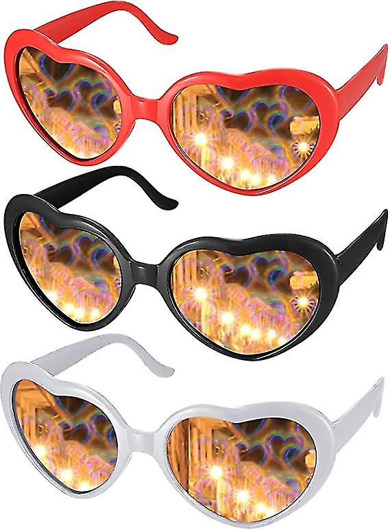 Diffraction Glasses Rainbow Heart Glasses Buy Best Aurora- Heart
