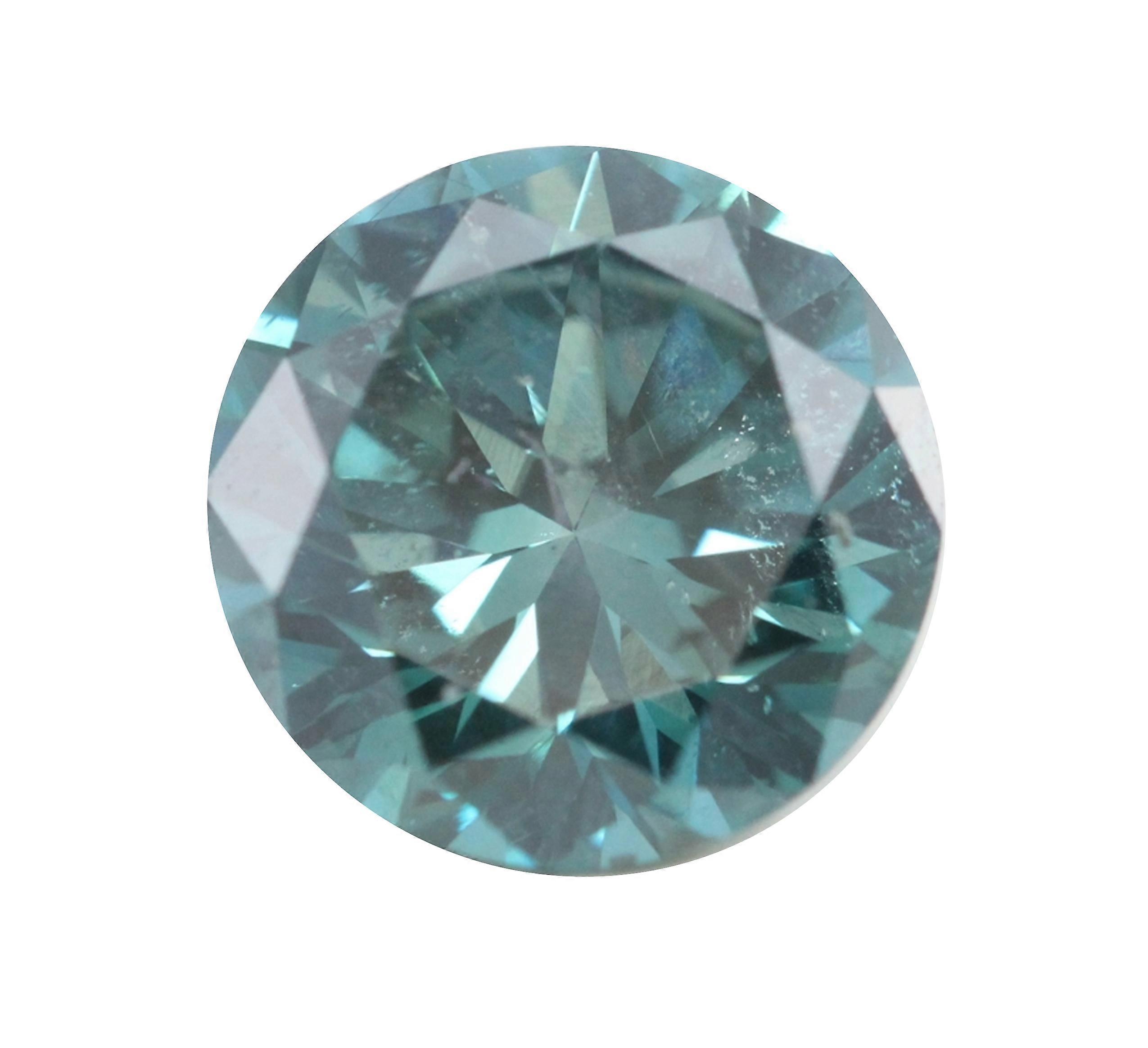 Round Loose Diamond (1.16 Ct, Fancy Intence Blue(Irradiated) Color, Vs2(clarity Enhanced) Clarity) IGL