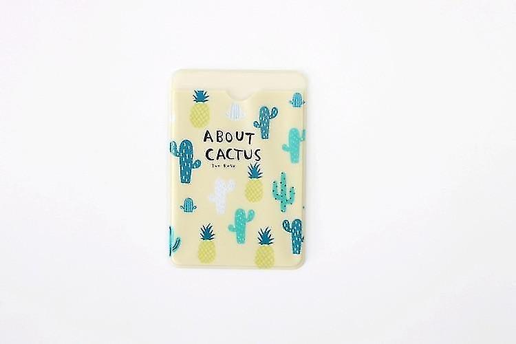 C Fresh Fruit Cactus Animals Double layer Card Note Holder Bus Business Credit