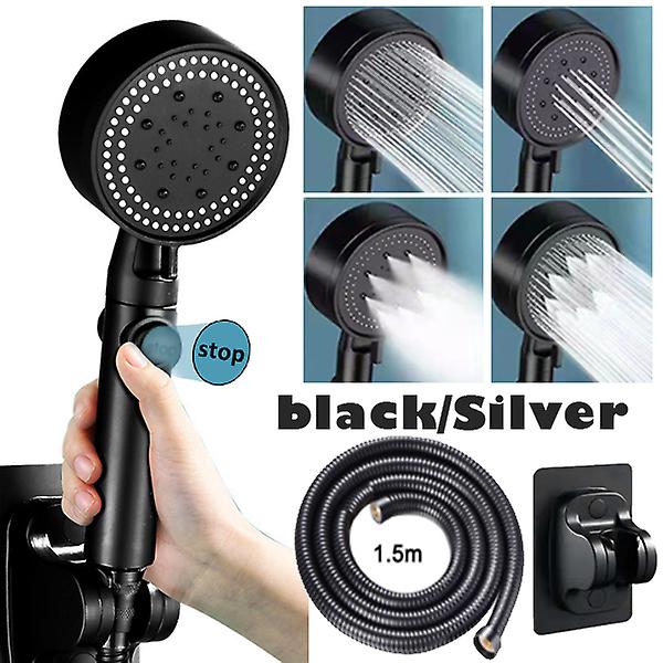 High Pressure Bath Shower Head 5 Mode Large Chrome Handset Heads Water Saving