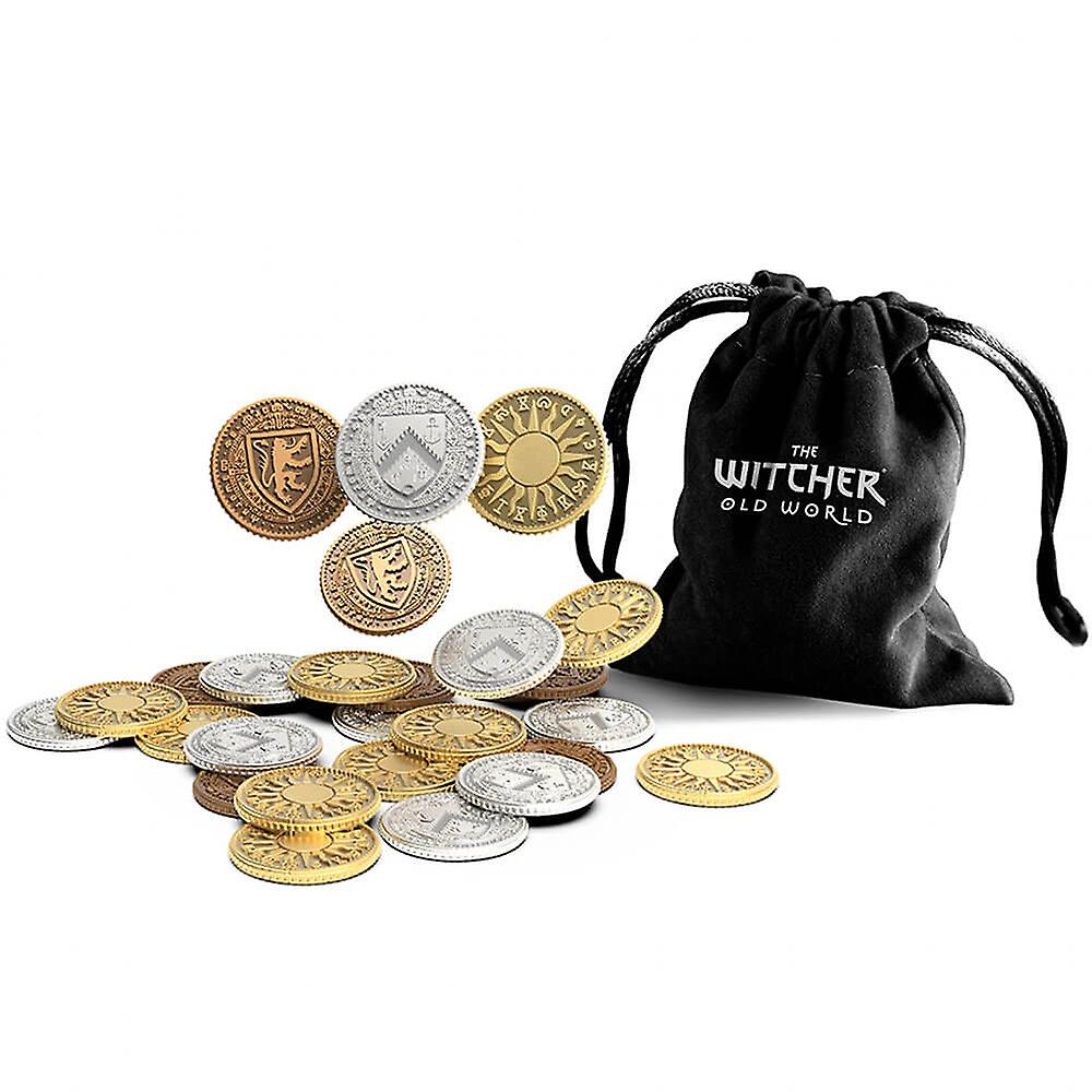 The Witcher Old World Premium Quality Metal Coins 1 to 5 Players Ages 14+ and Up